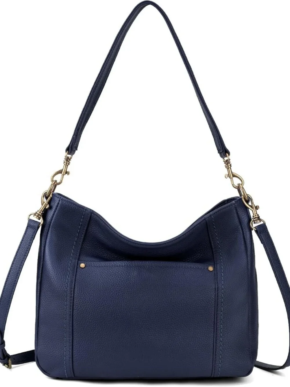 Genuine Leather Hobo Crossbody Bag for Women | Retro Shoulder Purse with 2